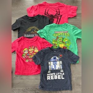 Boys short sleeve shirt bundle of 5